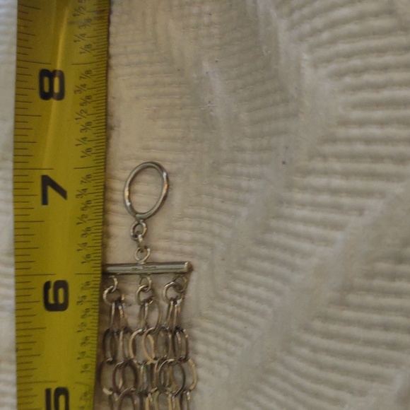 Sterling Silver 8 Row Multi Strand Oval Links Bracelet. 7 inches in length. EC. - Picture 5 of 6